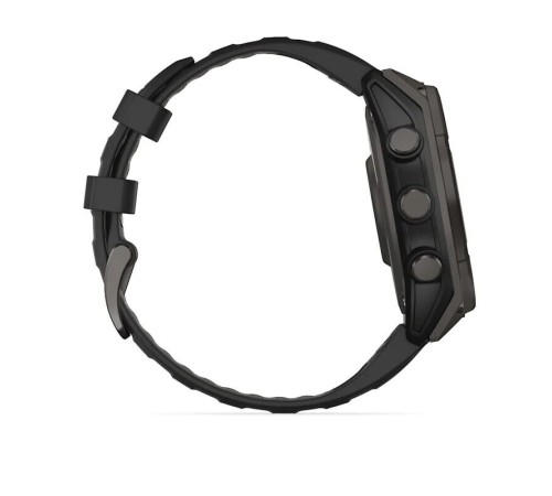 Умные часы Garmin Fenix 8 47 мм Solar Sapphire Carbon Gray Titanium with Black/Pebble Silicone 010-02906-11