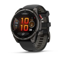 Умные часы Garmin Fenix 8 Pro 47mm Amoled Sapphire Lens Carbon Grey DLC Tinanium With Black/Pebble Gray 010-03198-01