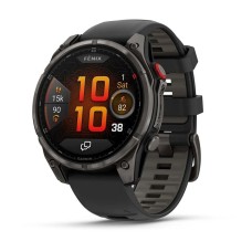 Умные часы Garmin Fenix 8 Pro 47mm Amoled Sapphire Lens Carbon Grey DLC Tinanium With Black/Pebble Gray 010-03198-01 Умные часы Garmin Fenix 8 Pro 47mm Amoled Sapphire Lens Carbon Grey DLC Tinanium With Black/Pebble Gray 010-03198-01