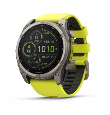 Умные часы Garmin Fenix 8 51mm Solar Sapphire Titanium with Yellow Graphite Silicone 010-02907-21