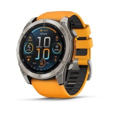Умные часы Garmin Fenix 8 51mm Amoled Sapphire Carbon Gray DLC Titanium with Spark Orange Silicone 010-02905-11 Умные часы Garmin Fenix 8 51mm Amoled Sapphire Carbon Gray DLC Titanium with Spark Orange Silicone 010-02905-11
