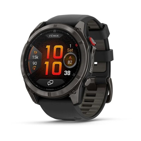 Умные часы Garmin Fenix 8 Pro 51mm Amoled Sapphire Lens Carbon Grey DLC Tinanium With Black/Pebble Gray 010-03199-01