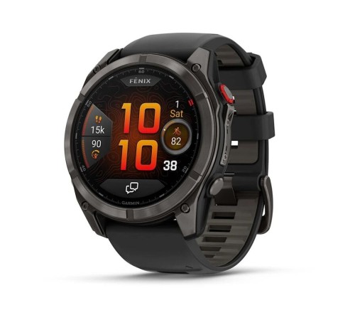 Умные часы Garmin Fenix 8 Pro 51mm Amoled Sapphire Lens Carbon Grey DLC Tinanium With Black/Pebble Gray 010-03199-01