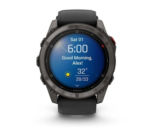 Умные часы Garmin Fenix 8 Pro 51mm Amoled Sapphire Lens Carbon Grey DLC Tinanium With Black/Pebble Gray 010-03199-01