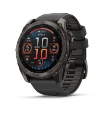 Умные часы Garmin Fenix 8 51mm Amoled Sapphire Carbon Gray DLC Titanium with Pebble Gray Silicone 010-02905-21