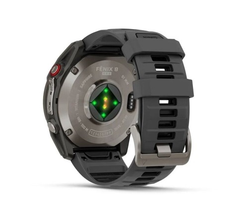 Умные часы Garmin Fenix 8 Pro 51mm Amoled Sapphire Lens Tinanium With Graphite/Black Silicone Band 010-03199-11