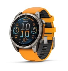 Умные часы Garmin Fenix 8 47 мм Amoled Sapphire Titanium Orange 010-02904-11