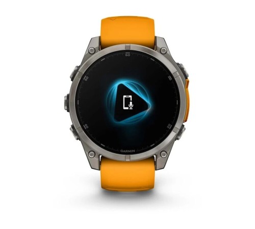 Умные часы Garmin Fenix 8 47 мм Amoled Sapphire Titanium Orange 010-02904-11