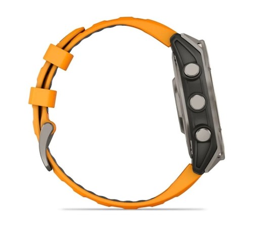Умные часы Garmin Fenix 8 47 мм Amoled Sapphire Titanium Orange 010-02904-11