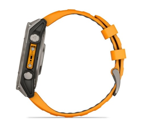 Умные часы Garmin Fenix 8 47 мм Amoled Sapphire Titanium Orange 010-02904-11