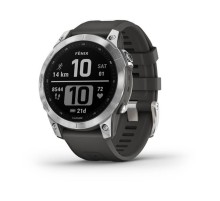 Умные часы Garmin FENIX 7 Standard Edition Silver with Graphite Band EU