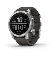 Умные часы Garmin FENIX 7 Standard Edition Silver with Graphite Band EU