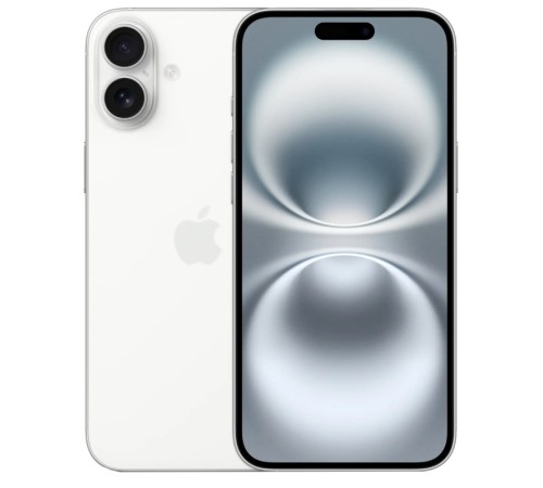 Белый смартфон Apple iPhone 16 256 ГБ с поддержкой Dual SIM (nano SIM + eSIM)