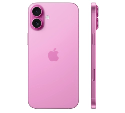 Розовый смартфон Apple iPhone 16 256 ГБ с двумя сим-картами (nano SIM + eSIM)