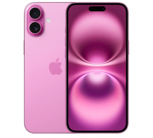 Розовый смартфон Apple iPhone 16 128ГБ с поддержкой Dual SIM (nano SIM + eSIM)