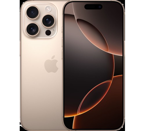 Смартфон Apple iPhone 16 Pro 256Gb SIM+eSIM Desert Titanium: глобальная версия