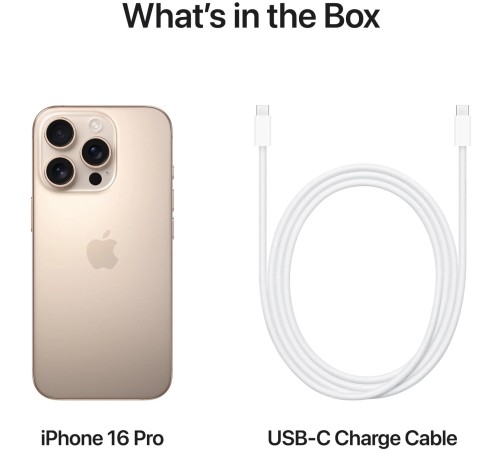 Смартфон Apple iPhone 16 Pro 256Gb SIM+eSIM Desert Titanium: глобальная версия