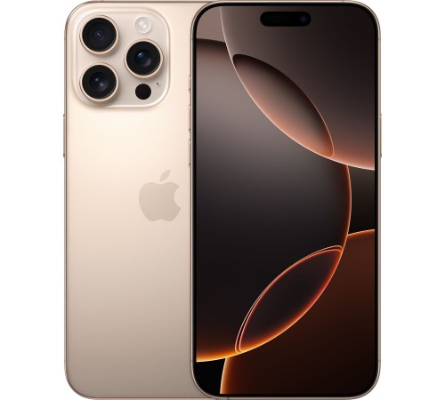 Смартфон Apple iPhone 16 Pro Max 1 ТБ eSIM+eSIM в цвете Desert Titanium (версия для США)