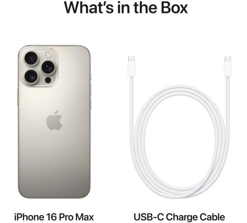 Смартфон Apple iPhone 16 Pro Max 512Gb SIM+SIM Natural Titanium