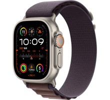 Умные часы Apple Watch Ultra 2 49 мм Titanium Case, титановый/indigo Alpine Loop (S)