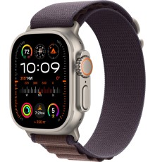Умные часы Apple Watch Ultra 2 49 мм Titanium Case, титановый/indigo Alpine Loop (S)