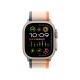 Умные часы Apple Watch Ultra 2 49 мм: титановый корпус и стильный Trail Loop в оранжево-бежевых тонах