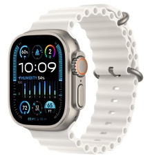 Умные часы Apple Watch Ultra 2 49 мм Titanium Case, титановый/white Ocean Band One Size