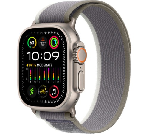 Умные часы Apple Watch Ultra 2 49 мм Titanium Case: стиль и функциональность в зелёно-серых оттенках