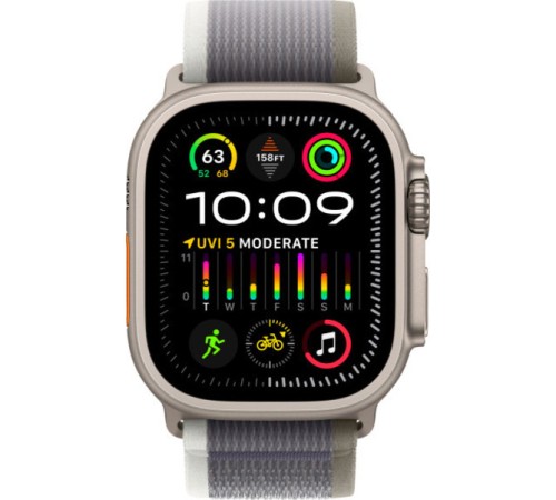 Умные часы Apple Watch Ultra 2 49 мм Titanium Case: стиль и функциональность в зелёно-серых оттенках