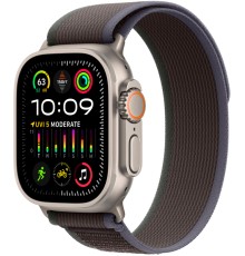 Умные часы Apple Watch Ultra 2 49 мм Titanium Case, титановый/Blue/Black Trail Loop (S/M)