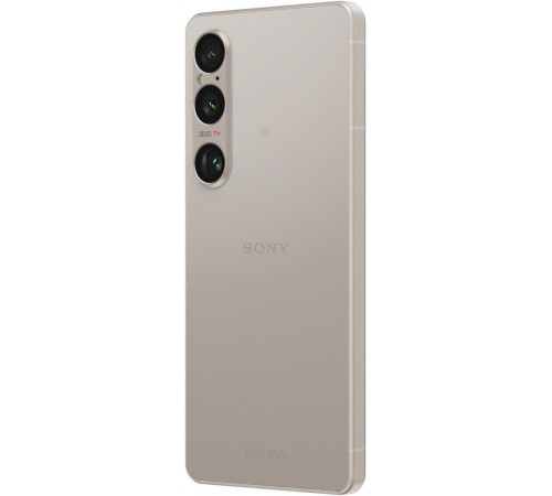 Смартфон Sony Xperia 1 VI 12/256 ГБ — мощный гаджет в серебристом корпусе с поддержкой 5G и Dual nanoSIM.
