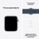 Умные часы Apple Watch SE 2 (2023) GPS 40 мм: серебристый алюминиевый корпус и спортивный ремешок Storm Blue M/L