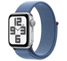 Умные часы Apple Watch SE 2 (2023) GPS 44mm Silver Aluminium Case with Winter Blue Sport Loop (MREF3)