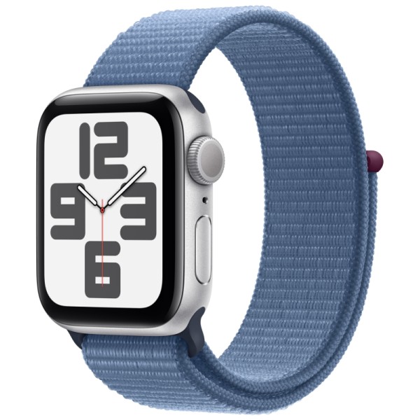 Умные часы Apple Watch SE 2 (2023) GPS 44mm Silver Aluminium Case with Winter Blue Sport Loop (MREF3)