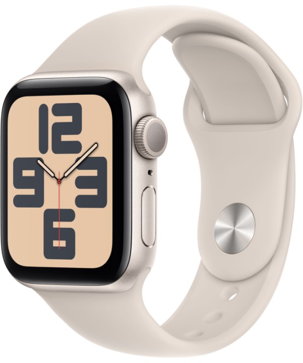 Умные часы Apple Watch SE 2 (2023) GPS 40mm Starlight Aluminium Case with Starlight Sport Band S/M (MR9U3)