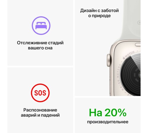 Умные часы Apple Watch SE 2 (2023) GPS 40 мм: стильный дизайн и передовые технологии в алюминиевом корпусе