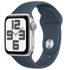 Умные часы Apple Watch SE 2 (2023) GPS 40mm Silver Aluminium Case with Storm Blue Sport Band S/M (MRE13)