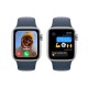 Умные часы Apple Watch SE 2 (2023) GPS 40 мм в серебристом алюминиевом корпусе с голубым спортивным ремешком (MRE13)