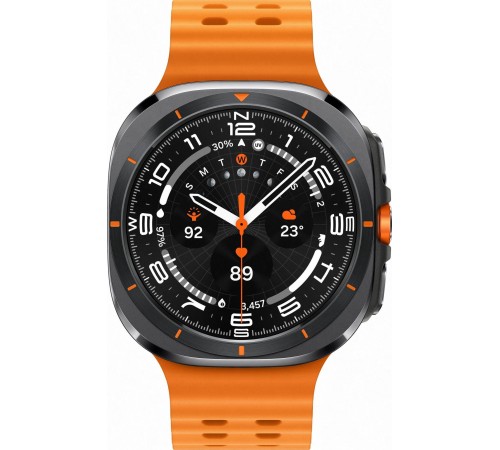 Умные часы Samsung Galaxy Watch Ultra 7 47 мм LTE (L705), чёрный с оранжевым, версия для России