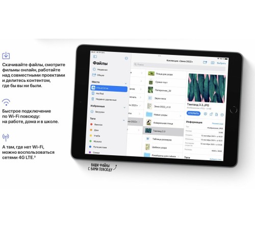 Планшет Apple iPad 10.2 (9-е поколение), 256 ГБ, Wi-Fi, серый — мощный инструмент для работы и развлечений