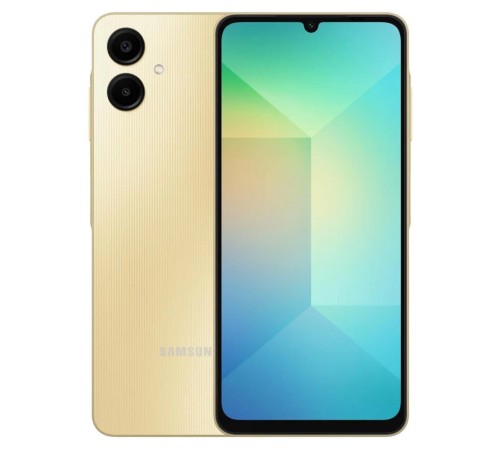 Смартфон Samsung Galaxy A06 6/128 ГБ в золотом цвете — мощный и стильный