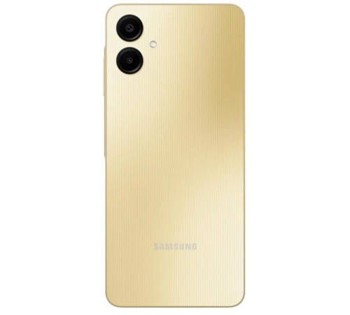 Смартфон Samsung Galaxy A06 4/64 ГБ в золотом цвете — стильный и мощный выбор.