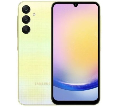 Смартфон Samsung Galaxy A25 5G 8/256 ГБ в жёлтом цвете: мощный и стильный выбор.