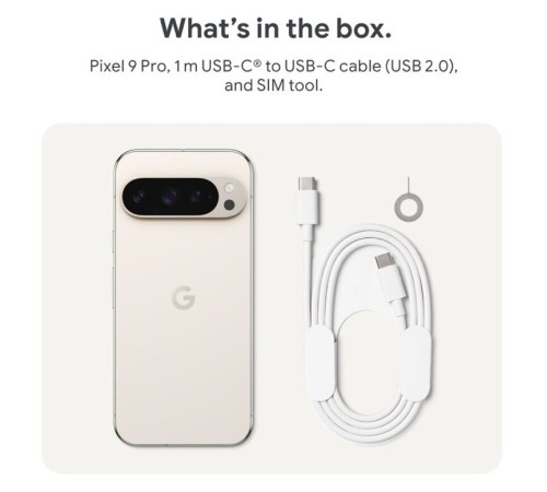 Смартфон Pixel 9 Pro 5G 16/512 ГБ: стильный Porcelain с поддержкой nano SIM и eSIM