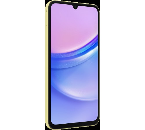 Смартфон Samsung Galaxy A15 4/128 ГБ Dual nano SIM в ярком жёлтом цвете