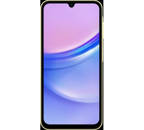 Смартфон Samsung Galaxy A15 8/256 ГБ Dual nano SIM в ярком жёлтом цвете