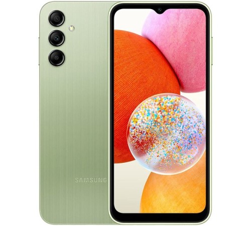 Смартфон Samsung Galaxy A14 4/64 ГБ, Dual nano SIM в зелёном цвете — ваш новый надёжный помощник!