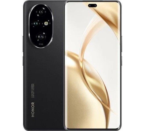 Смартфон Honor 200 Pro 12/512 ГБ RU в чёрном цвете — мощный выбор для ценителей качества.