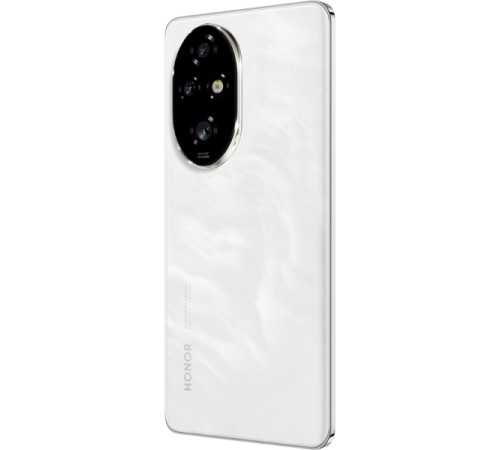 Смартфон Honor 200 Pro 12/512 ГБ RU в белом цвете — мощный выбор для ценителей качества.