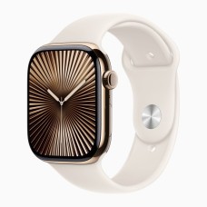 Apple Watch S10 42mm Gold Titanium Case with Starlight Sport Band S/M (HK) Apple Watch S10 42mm Gold Titanium Case with Starlight Sport Band S/M (HK)